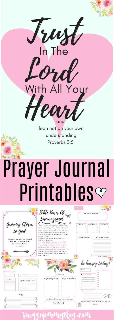 printables prayer journal printable god prayer daily devotional