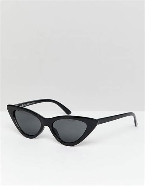 bershka lunettes de soleil yeux de chat noir asos