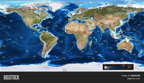 ocean depth map image photo  trial bigstock