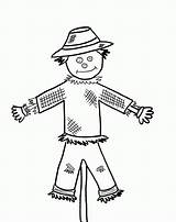 Scarecrow Coloring Pages Cute Scarecrows Printable Kids Print Comments Getdrawings Bestcoloringpagesforkids sketch template