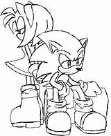 Sonic Amy Coloring Pages Hedgehog Getcolorings Printable Color Print Speechless sketch template
