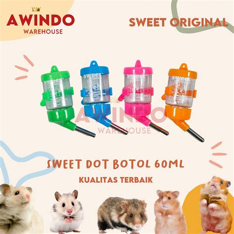 jual botol sweet ml tempat botol minum dot hewan hamster kelinci landak mini sugar glider