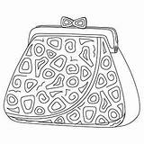 Coloring Purse Pages Printable Handbag Getcolorings Getdrawings Color Colorings sketch template