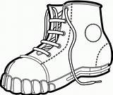 Hiking Boots Drawing Coloring Pages Getdrawings Clip Shoes sketch template