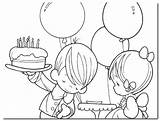 Birthday Precious Moments Pages Coloring Happy Getcolorings Printable Getdrawings sketch template