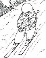 Ski sketch template