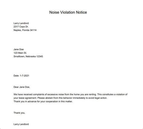 view  sample  letter giving notice  tenant