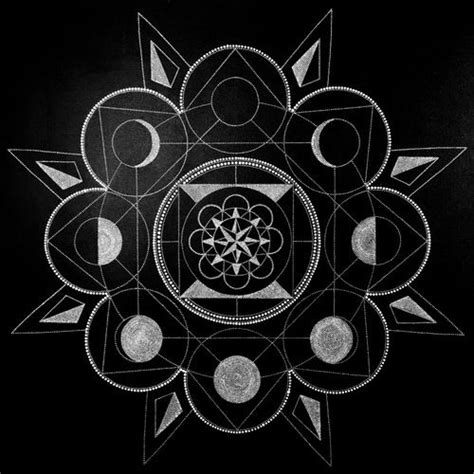 image result for moon phase sacred geometry patterns