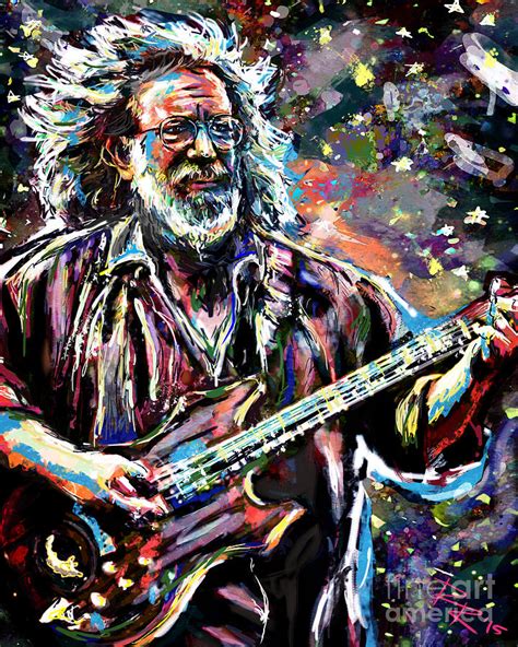 Jerry Garcia Art Grateful Dead Mixed Media By Ryan Rock Artist