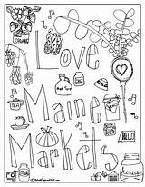 Coloring Market Pages Farmers Maine Printable Snapshot Week Popular Getdrawings Getcolorings sketch template