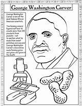 Washington George Carver Coloring History Pages Kids African American Robinson Printable Jackie Booker Clipart Inventors Activities Month Color Sheets Crafts sketch template