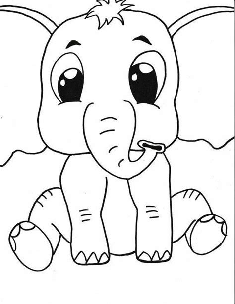 elephant baby coloring pages  kids  animales salvajes