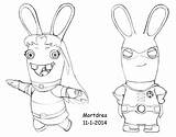 Invasion Rabbid Rabbids Coloring Raving Pages Searches Recent sketch template