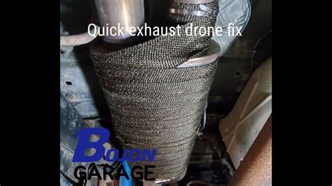 quick cheap fix  exhaust system drone noise youtube