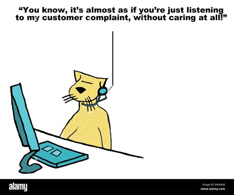 call center cartoons cut  stock images pictures alamy