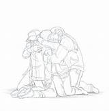 Hug Drawing Pose Sketch Person Group People Base Poses Reference Hugging Draw Anime Manga Getdrawings American sketch template
