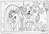 Coloring Gingerbread House Christmas Pages Man Library Clipart Family Popular sketch template