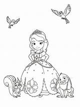 Coloring Pages First Sofia Printable Girls Print Color Sofiya sketch template