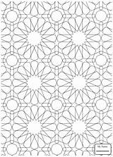Islamic Coloring Pages Pattern Mosaic Patterns Roman Drawing Adults Printable Colouring Sheets Colour Numerals Geometric Color Supercoloring Arabic Print Getcolorings sketch template