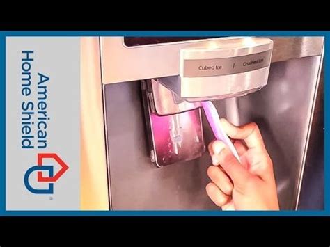 fridge repair   clean  ice dispenser american home shield
