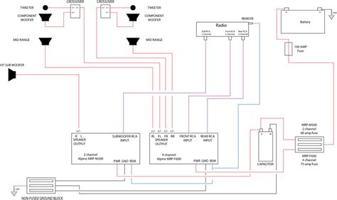 alpine radio wiring diagram  logic