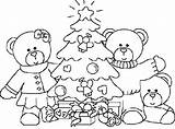 Noel Oursons Peluches Coloriages sketch template