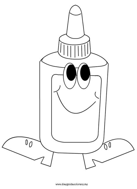 glue bottle page coloring pages