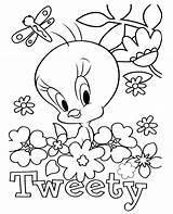Tweety Canary Bird Kolorowanki Topcoloringpages Druku Malowanki sketch template