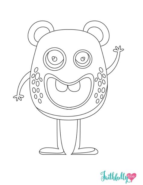 monster coloring pages  printables monster coloring pages