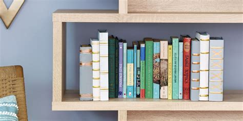 this organizing hack uses old books to make super cute shelves