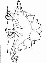 Stegosaurus Coloring Pages Dinosaurus Kleurplaat Dinosaur Dino Kleurplaten Triceratops Spikes Without Colouring Template sketch template
