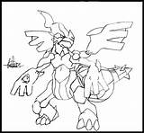 Zekrom Zoroark sketch template