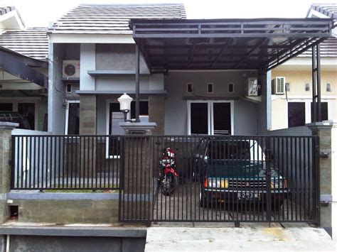 gambar desain pagar besi rumah minimalis desain rumahku