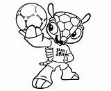 Fuleco Mascote Copa sketch template