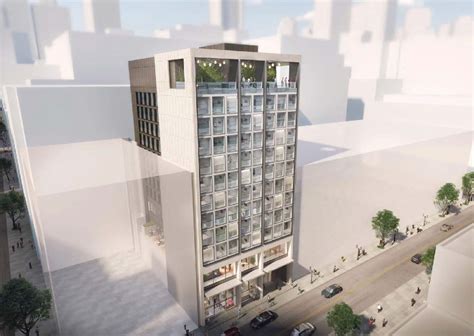 facade complete for citizenm hotel at 72 ellis street tenderloin san