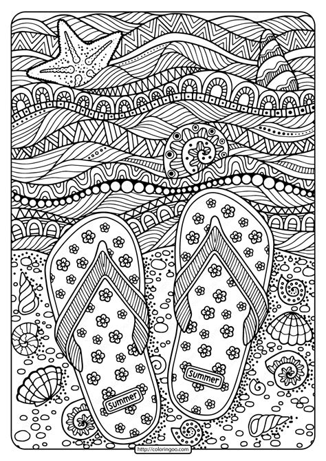 printable summer coloring pages  adults kids happier human