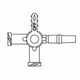 Way Lock Four Stopcock Spin sketch template