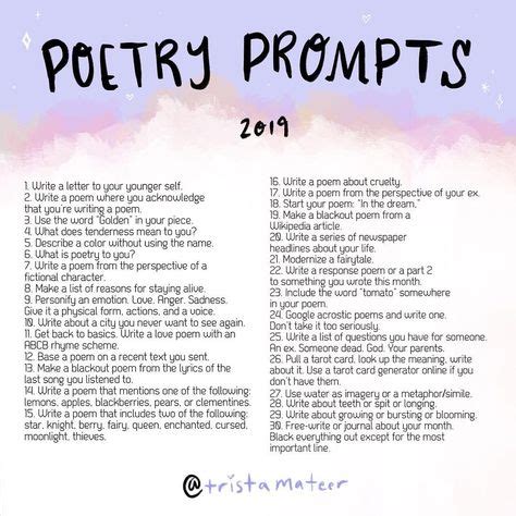poem topics ideas creative writing prompts writing promts