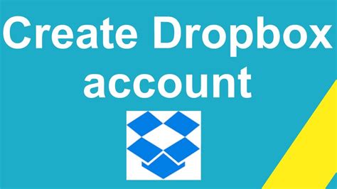 create dropbox account youtube