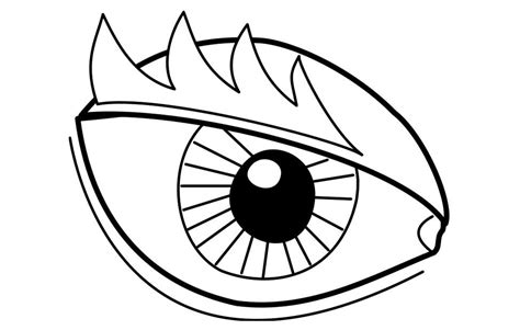 eye coloring page    clipartmag