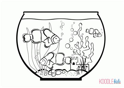 fish tank coloring page coloring pages  kids   adults