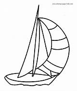 Boat Coloring Sailboat Outline Pages Clipart Drawing Kids Transportation Color Fishing Boats Printable Sailboats Cliparts Template Sheets Clipartmag Transport Preschool sketch template
