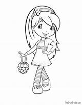 Shortcake Strawberry Coloring Pages Color Print Princess sketch template