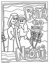 Ruth Naomi Religious sketch template