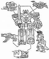 Power Coloring Pages Rangers Megazord Dinosaur Ranger Print Colouring Printable Boys Robot Color Book Kids Mmpr Dinosaurs Easy Colour Choose sketch template