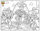 Coloring Toy Story Pages Woody Jessie Buzz Terror sketch template