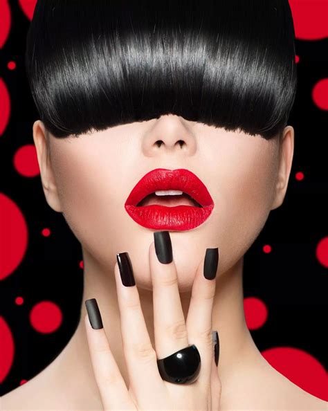 beauty jadore fringe hairstyles trendy hairstyles perfect red lips