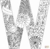 Letter Coloring Pages Alphabet Printable Plants Supercoloring Letters Sheets Crafts Animals Puzzle Nature Gif sketch template