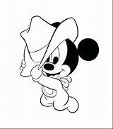 Coloring Mickey Mouse Pages Baby Minnie Disney Drawing Cute Line Gangster Print Color Outline Baseball Printable Kids Friends Face Colouring sketch template