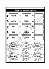 Primary Secondary Worksheet Colour Worksheets Colours Preview sketch template